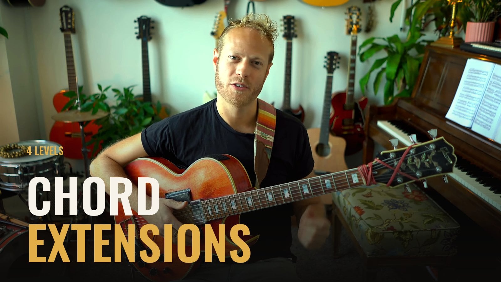 Jazz Guitar Chord Extensions: 4 Levels to Lush 2-5-1 Chords